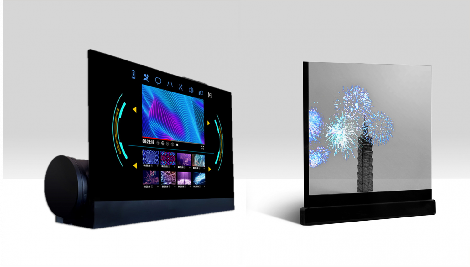 可卷式、折迭性、高透明